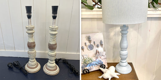 Timber Lamp Base Makeover