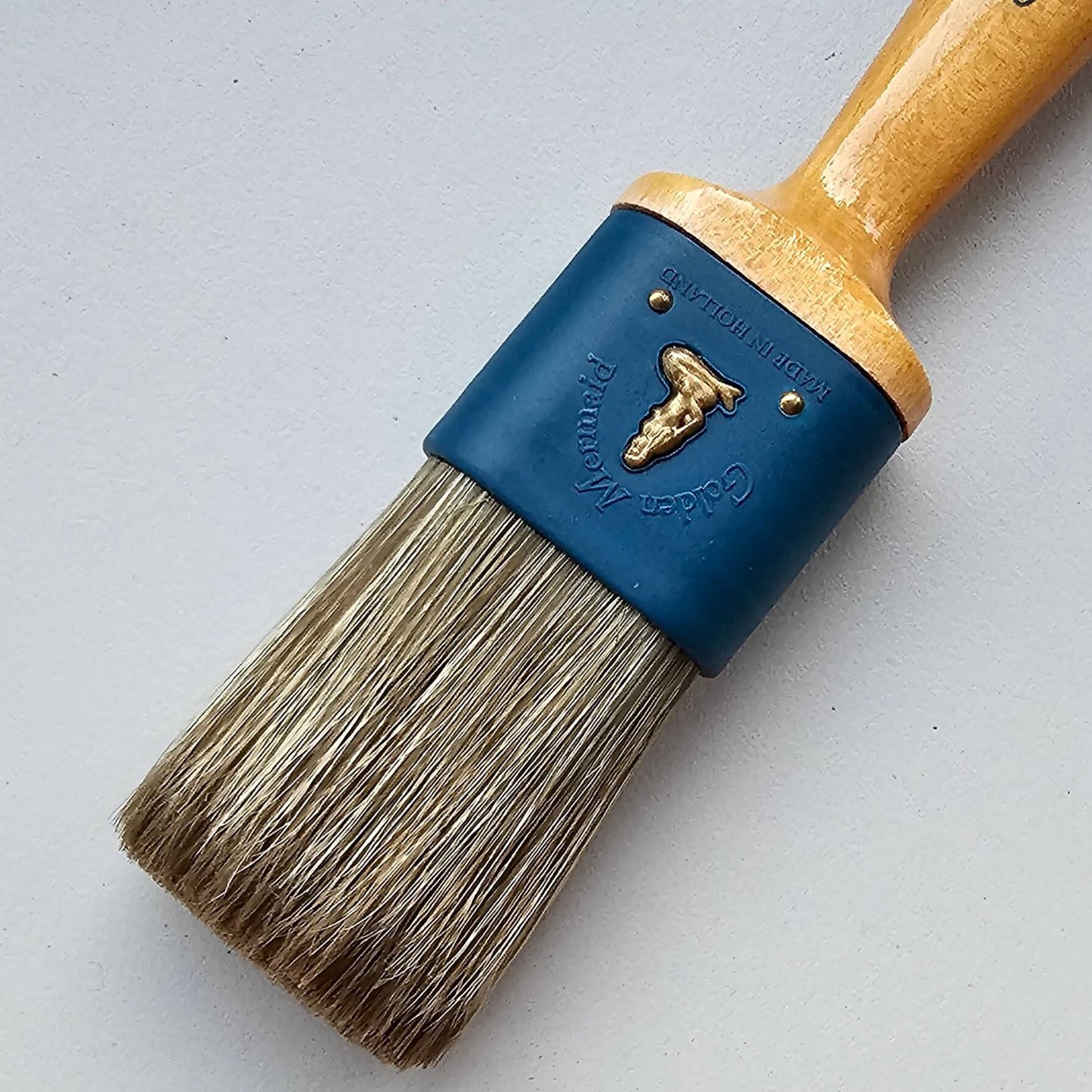 Close up of Blake & Taylor Chalk Furniture Paint 45mm Natural Bristle Brush