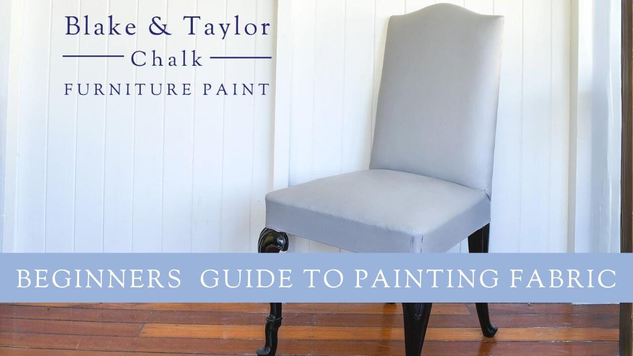Load video: Blake &amp; Taylor Paint Guide to painting fabric