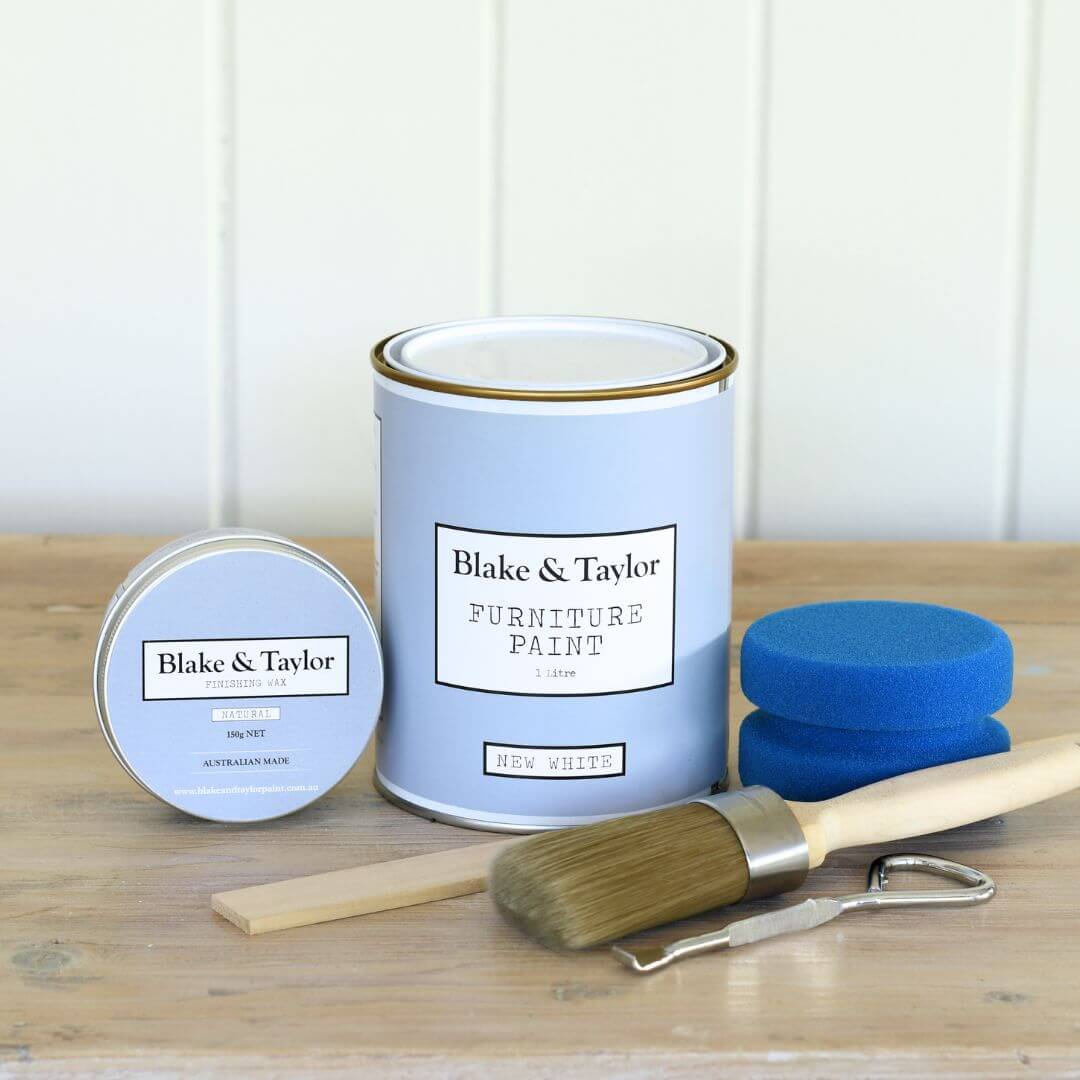 1 Litre Paint & Wax Kit - Blake & Taylor Chalk Furniture Paint