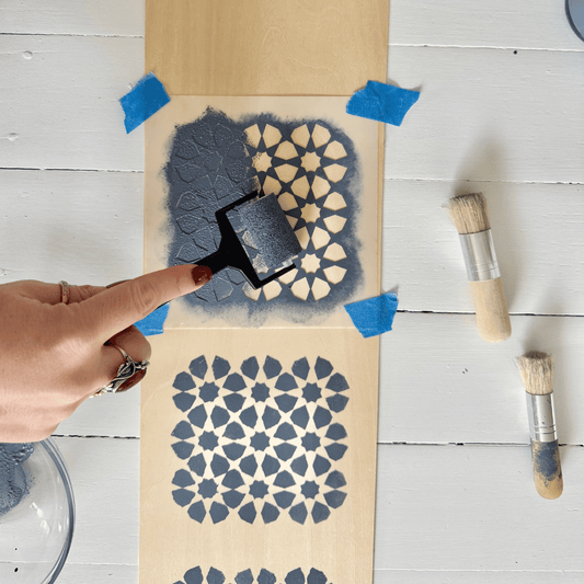 Blake & Taylor Paint Stencil with roller