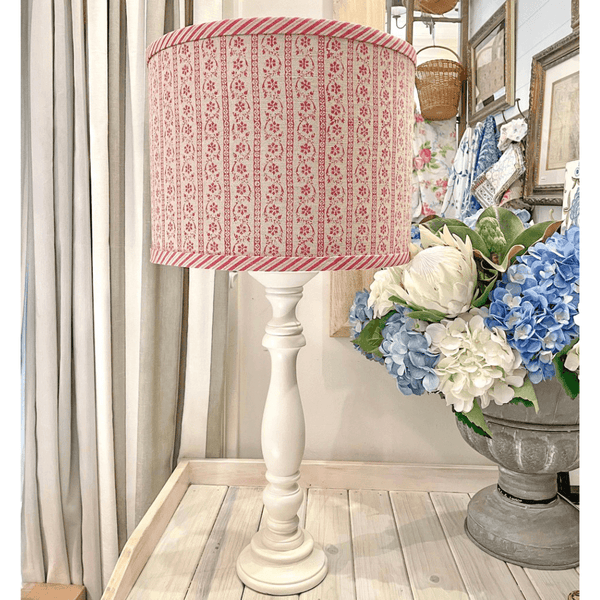 Timber lamp base painted Aged White Blake & Taylor Chalk Furniture Paint