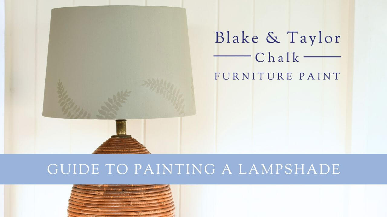 Load video: Blake &amp; Taylor Paint guide to painting a lamp shade