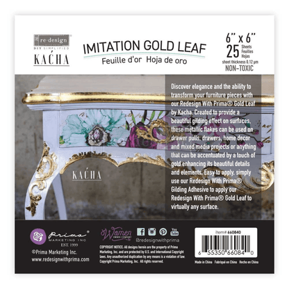 Packakging for Kacha imitation gold leaf