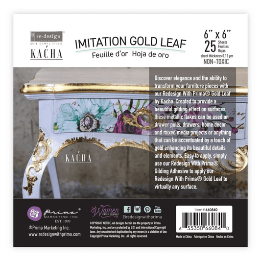 Packakging for Kacha imitation gold leaf