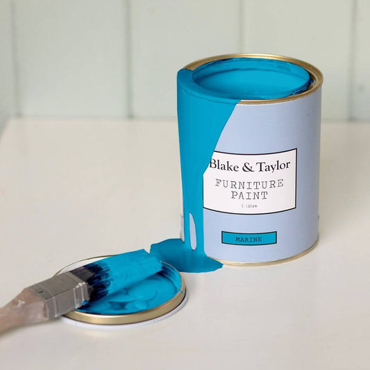 litre tin of Blake & Taylor Marine Chalk Furniture Paint