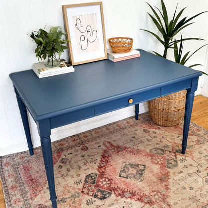 Timber table painted Blake & Taylor Chalk Paint, Nightfall