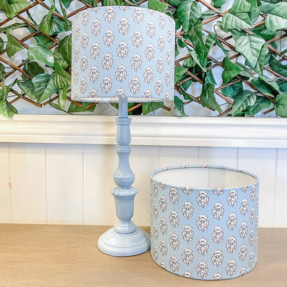 Timber lamp base painted with Blake & Taylor French Blue Chalk Furniture Paint