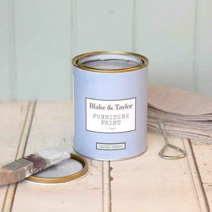 1 litre tin of Blake & Taylor Dove grey Chalk Furniture Paint