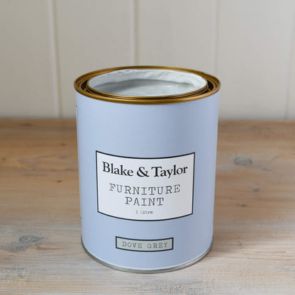 1 Litre tin of Blake & Taylor Dove Grey Chalk Furniture Paint
