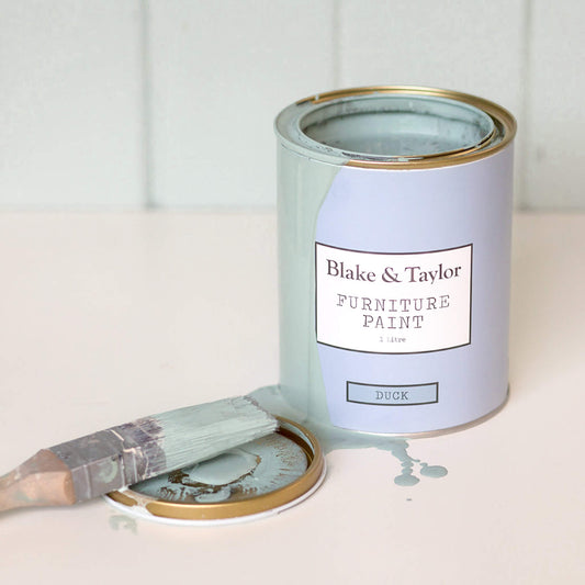 Tin of 1 litre  Blake & Taylor Duck Chalk Furniture Paint