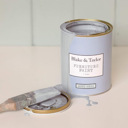Tin of 1 litre Blake & Taylor Dove Grey Chalk Furniture Paint